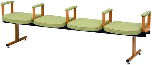 ベンチ型のロビーチェア仕様の介護椅子